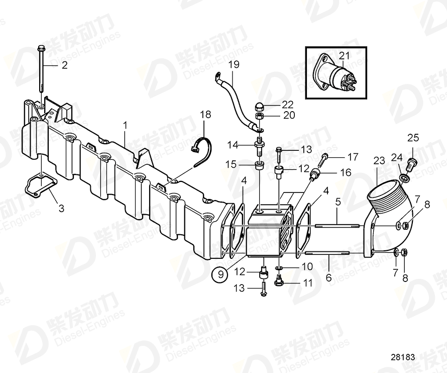 VOLVO Washer 60110714 Drawing